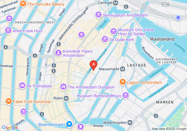Sexy Amsterdam - Red Rose Novelty-map