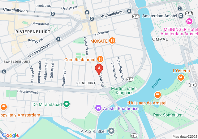 Club Vienna Amsterdam-map