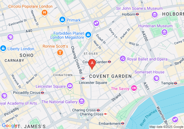 Stringfellows – London’s Iconic Gentlemen’s Club-map