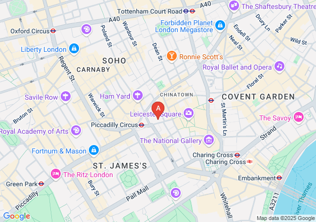 Platinum Lace Piccadilly-map