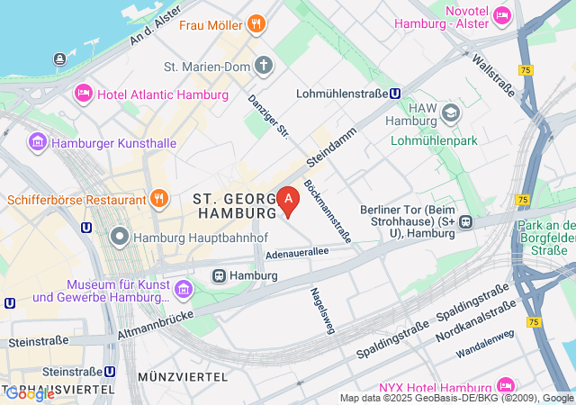 Mirage Massagen-map