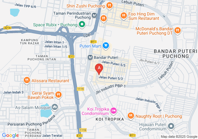 puchong美馨-map