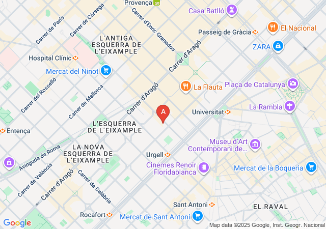 Darling Strip Club Barcelona-map