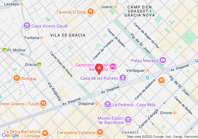 Lovesexing Gràcia Sex Shop-map