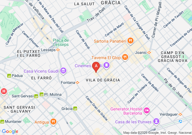 Tienda Erótica amantis - Barcelona-map