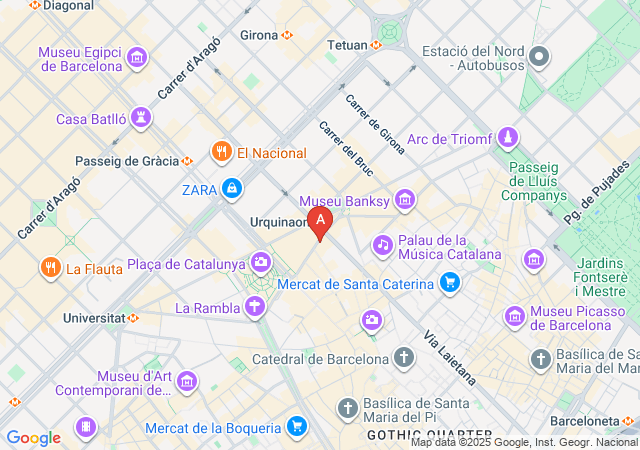 Lovesexing Sex Shop Barcelona Plaza Catalunya-map