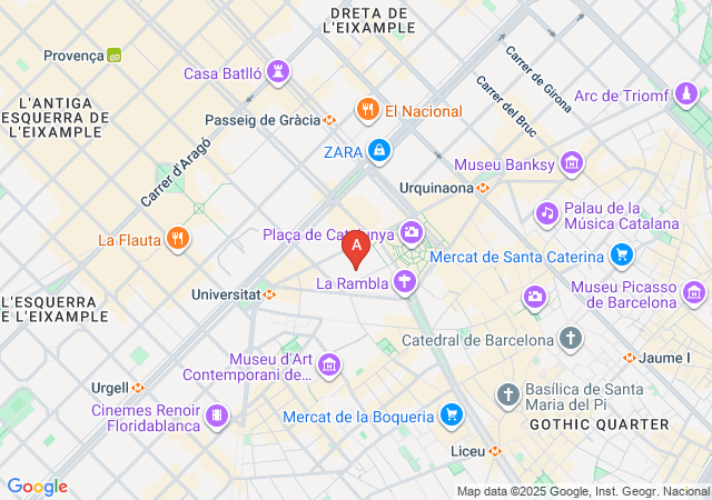 Tantra Paradise Massage Barcelona-map