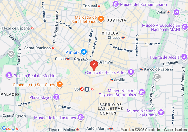 Tantra massage Masajes Majestic-map
