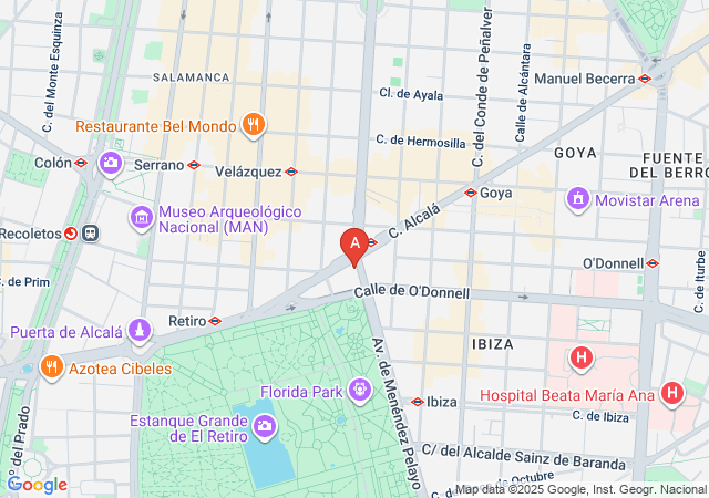 Tantra Palace - Masajes eróticos Madrid-map