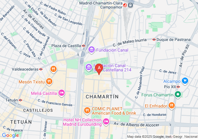 Masajes Eróticos Castellana-map