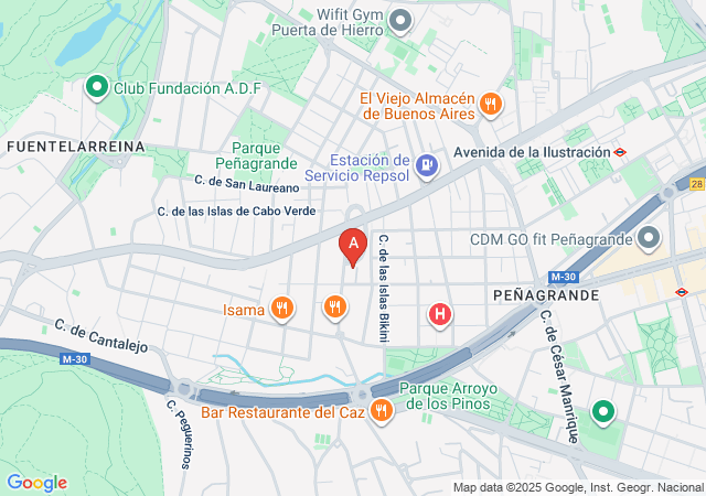 Chalet escorts Madrid-map