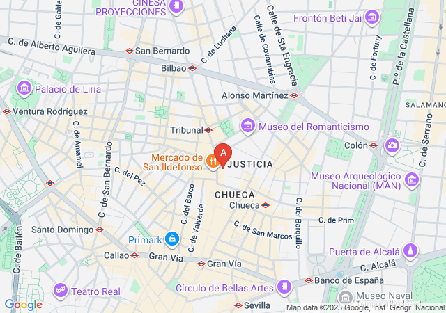 Belover Malasaña Sex Shop-map