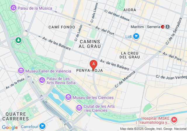 Masajes Eroticos Valencia - Lluna Massage Center-map