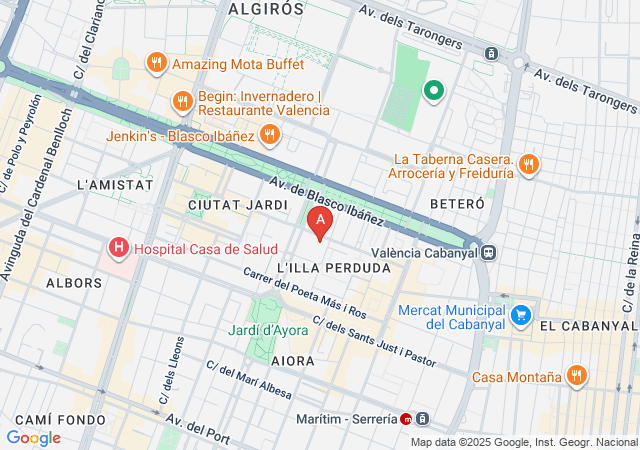 Noa massage- masajes eróticos valencia-map