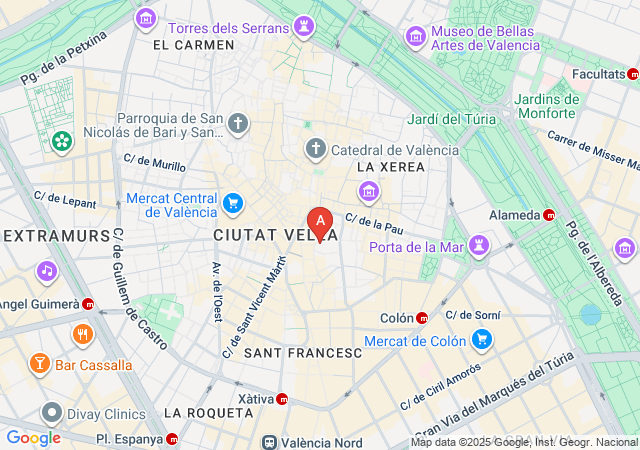 Erotic Massages Tantra Center - Masajes Eróticos Valencia-map