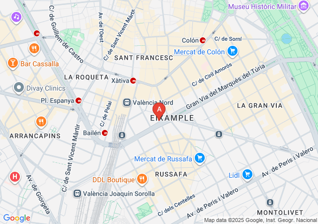 Tienda Erotica amantis - Valencia-map