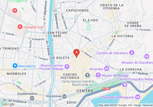 Escarlata Tantra Masajes Eróticos Málaga-map