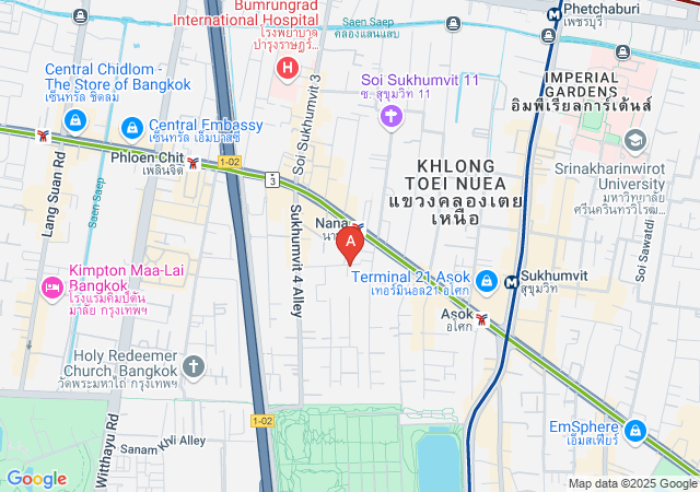 Analissa Massage Bangkok-map