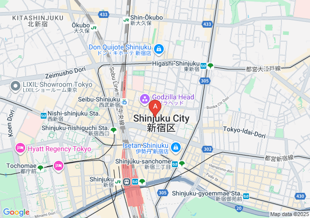 cafe&bar Spiral D TOKYO-map