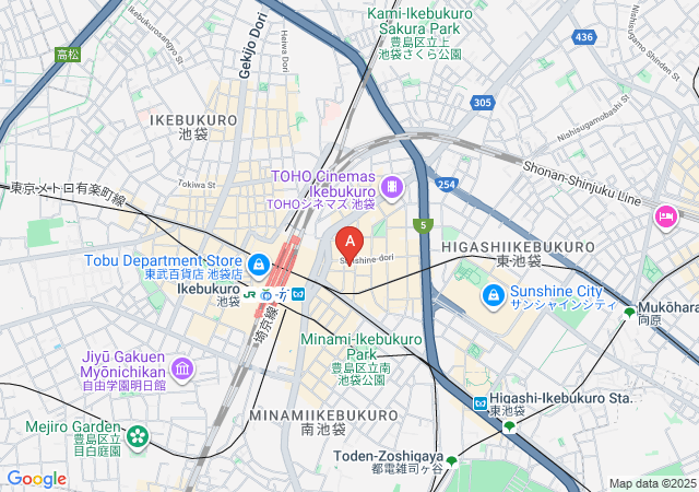 SEASIDE IKEBUKURO-map