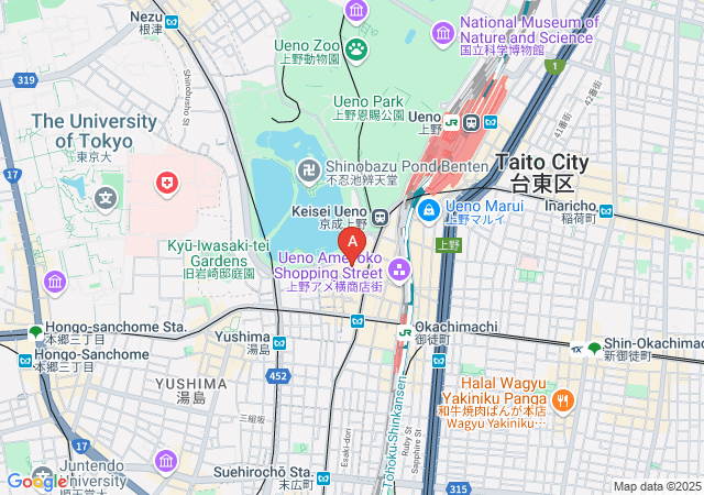 High School Marya 上野店-map