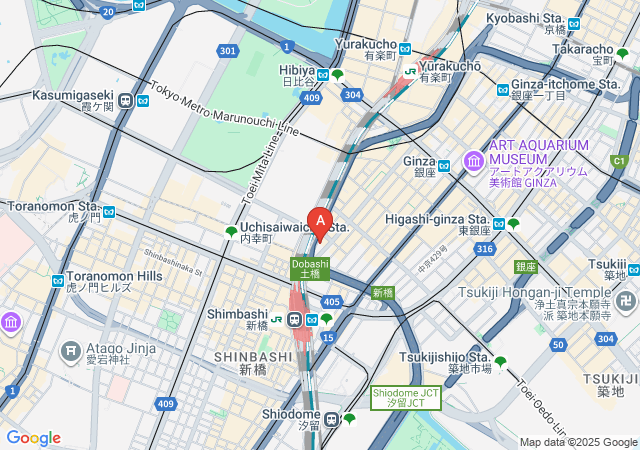La vie et 銀座-map