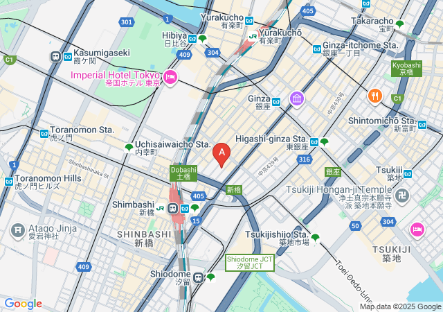 沖縄スナック SUNSET 銀座8丁目店-map