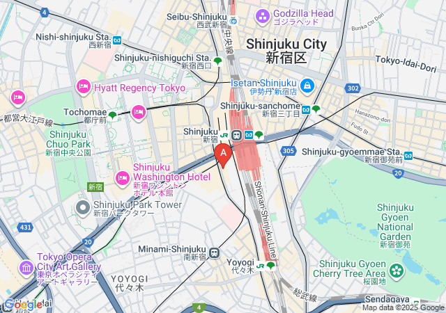 新宿南口メンズエステ-map