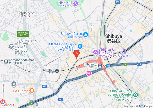 Shibuya Dotonbori theater-map