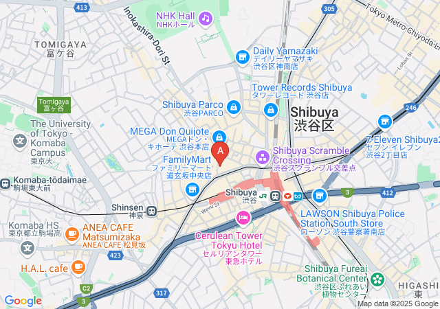 Tokyo Hentai Club-map