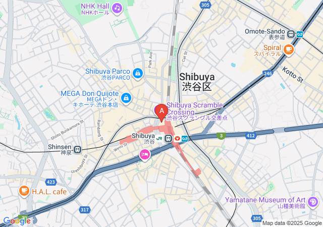THE ESUTE 渋谷店
ZAESUTESHIBUYATEN-map